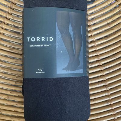 New Black Torrid Sheer Tights Sz 1/2 (Sz 14-20)Black Semi Sheer